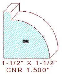 Corner 1-1/2" Corner 1-1/2"