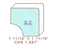 Corner 1-11/16" Corner 1-11/16"