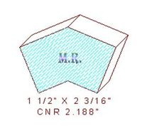 Corner 2-3/16" Corner 2-3/16"