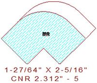 Corner 2-5/16" - 5 Corner 2-5/16" - 5