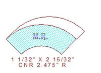 Corner 2-15/32" Corner 2-15/32"