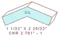 Corner 2-25/32" - 1 Corner 2-25/32" - 1