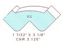 Corner 3-1/8" Corner 3-1/8"