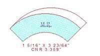 Corner 3-23/64" Corner 3-23/64"