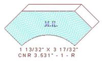 Corner 3-17/32" - 1 Corner 3-17/32" - 1