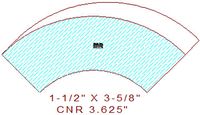 Corner 3-5/8" Corner 3-5/8"