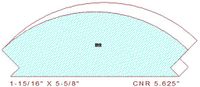 Corner 5-5/8" Corner 5-5/8"