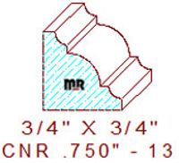 Corner 3/4" - 13 Corner 3/4" - 13
