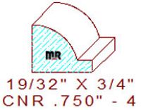 Corner 3/4" - 4 Corner 3/4" - 4