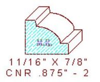 Corner 7/8" - 2 Corner 7/8" - 2