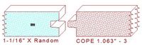 Door Cope & Stick 1-1/16" - 3 Door Cope & Stick 1-1/16" - 3