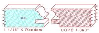 Door Cope & Stick 1-1/16" Door Cope & Stick 1-1/16"
