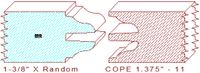 Door Cope & Stick 1-3/8" - 11 Door Cope & Stick 1-3/8" - 11