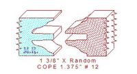 Door Cope & Stick 1-3/8" - 12 Door Cope & Stick 1-3/8" - 12