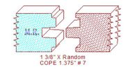 Door Cope & Stick 1-3/8" - 7 Door Cope & Stick 1-3/8" - 7