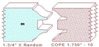 Door Cope & Stick 1-3/4" - 10 Door Cope & Stick 1-3/4" - 10