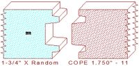 Door Cope & Stick 1-3/4" - 11 Door Cope & Stick 1-3/4" - 11