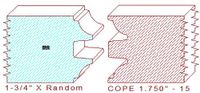 Door Cope & Stick 1-3/4" - 15 Door Cope & Stick 1-3/4" - 15