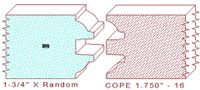 Door Cope & Stick 1-3/4" - 16 Door Cope & Stick 1-3/4" - 16