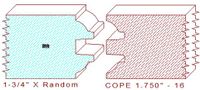 Door Cope & Stick 1-3/4" - 16 