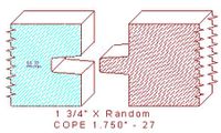 Door Cope & Stick 1-3/4" - 27 Door Cope & Stick 1-3/4" - 27