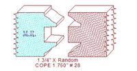 Door Cope & Stick 1-3/4" - 28 Door Cope & Stick 1-3/4" - 28