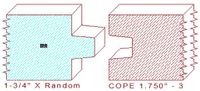 Door Cope & Stick 1-3/4" - 3 Door Cope & Stick 1-3/4" - 3