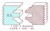 Door Cope & Stick 1-3/4" - 45 Door Cope & Stick 1-3/4" - 45