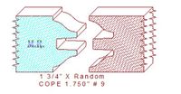 Door Cope & Stick 1-3/4" - 9 Door Cope & Stick 1-3/4" - 9