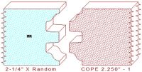 Door Cope & Stick 2-1/4" - 1 Door Cope & Stick 2-1/4" - 1
