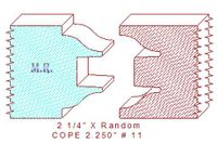 Door Cope & Stick 2-1/4" - 11 Door Cope & Stick 2-1/4" - 11
