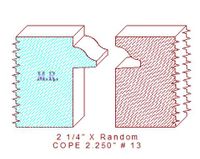 Door Cope & Stick 2-1/4" - 13 Door Cope & Stick 2-1/4" - 13