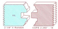 Door Cope & Stick 2-1/4" - 14 Door Cope & Stick 2-1/4" - 14