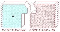 Door Cope & Stick 2-1/4" - 25 Door Cope & Stick 2-1/4" - 25