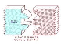 Door Cope & Stick 2-1/4" - 7 Door Cope & Stick 2-1/4" - 7