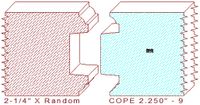 Door Cope & Stick 2-1/4" - 9 Door Cope & Stick 2-1/4" - 9