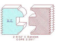 Door Cope & Stick 2-9/32" Door Cope & Stick 2-9/32"