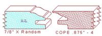 Door Cope & Stick 7/8" - 4 Door Cope & Stick 7/8" - 4