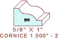Cornice 1" - 2 Cornice 1" - 2