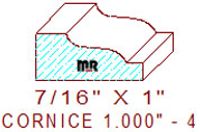 Cornice 1" - 4 Cornice 1" - 4