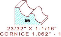 Cornice 1-1/16" - 1 Cornice 1-1/16" - 1