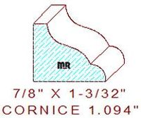 Cornice 1-3/32" Cornice 1-3/32"