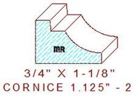 Cornice 1-1/8" - 2 Cornice 1-1/8" - 2