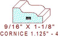 Cornice 1-1/8" - 4 Cornice 1-1/8" - 4
