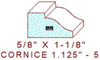 Cornice 1-1/8" - 5 Cornice 1-1/8" - 5