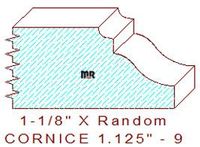Cornice 1-1/8" - 9 Cornice 1-1/8" - 9