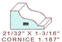 Cornice 1-3/16" Cornice 1-3/16"