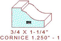 Cornice 1-1/4" - 1 Cornice 1-1/4" - 1