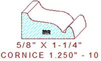 Cornice 1-1/4" - 10 Cornice 1-1/4" - 10