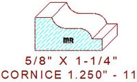 Cornice 1-1/4" - 11 Cornice 1-1/4" - 11
